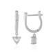 White Topaz Silver Earrings