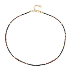 Black Diamond Silver Necklace