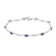 14K Ceylon Blue Sapphire Gold Bracelet (CIRARI)