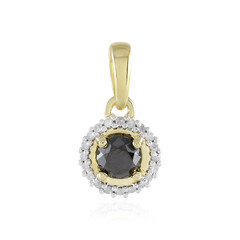 Black Diamond Silver Pendant