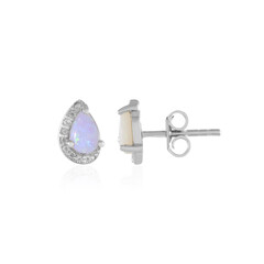 Australian Opal Silver Earrings