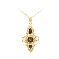 Mozambique Garnet Silver Necklace