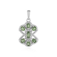 Green apatite Silver Pendant