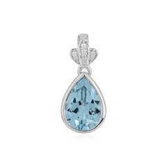 Sky Blue Topaz Silver Pendant