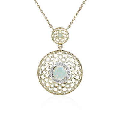 9K Welo Opal Gold Necklace (Ornaments by de Melo)