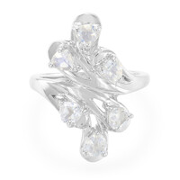 Rainbow Moonstone Silver Ring