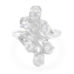 Rainbow Moonstone Silver Ring