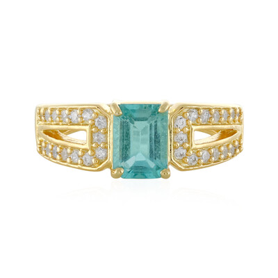 Blue Apatite Silver Ring
