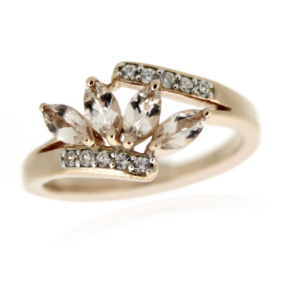 Morganite Silver Ring