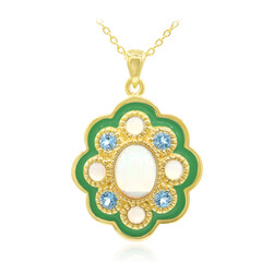 Welo Opal Silver Necklace