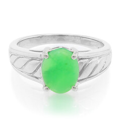 Imperial Chrysoprase Silver Ring