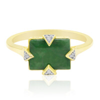 9K Emperor Jadeite Gold Ring