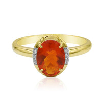 9K Mexican Fire Opal Gold Ring (Adela Gold)