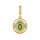 Russian Diopside Silver Pendant