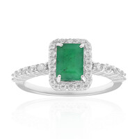 Brazilian Emerald Silver Ring