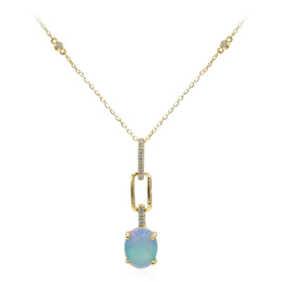 14K AAA Welo Opal Gold Necklace (CIRARI)