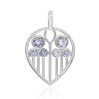 Unheated Tanzanite Silver Pendant (VIENNA 1903)