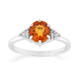9K Ban Ka Cha Orange Sapphire Gold Ring