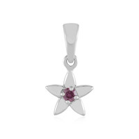 I2 Purple Diamond Silver Pendant