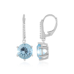 Sky Blue Topaz Silver Earrings