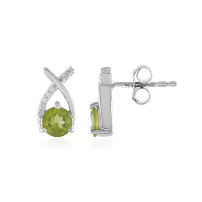 Peridot Silver Earrings