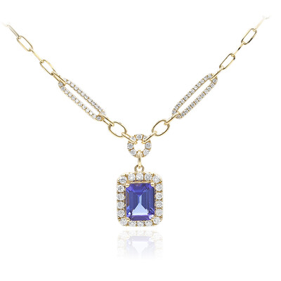 14K AAA Tanzanite Gold Necklace (CIRARI)