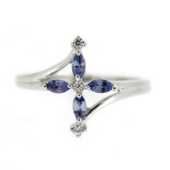 Tanzanite Silver Ring