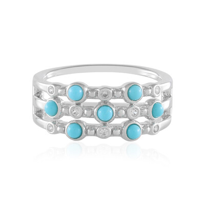 Sleeping Beauty Turquoise Silver Ring