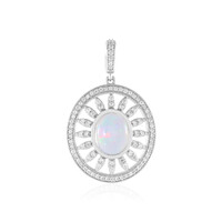 Welo Opal Silver Pendant (Adela Silber)