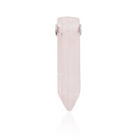 Rose Quartz Silver Pendant
