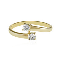 9K Flawless (F) Diamond Gold Ring (LUCENT DIAMONDS)