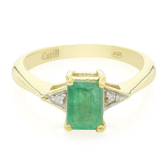 Bahia Emerald Silver Ring