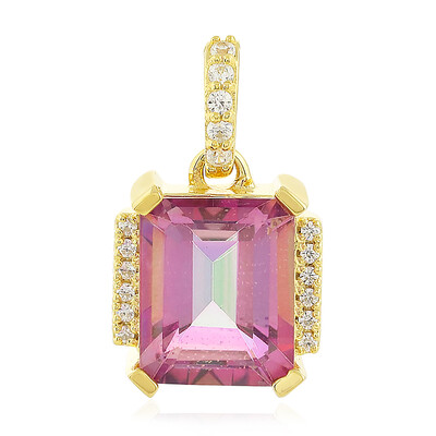 Oriental Red Quartz Silver Pendant