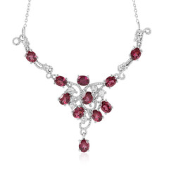 Rhodolite Silver Necklace