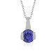 9K AAA Tanzanite Gold Necklace