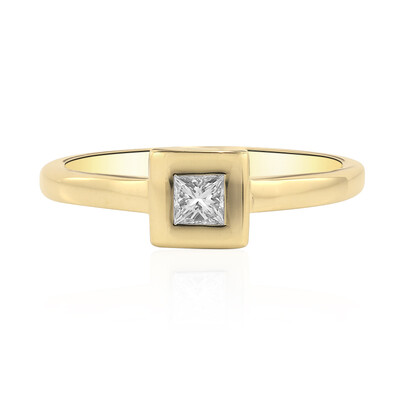 14K IF (D) Diamond Gold Ring (Annette)