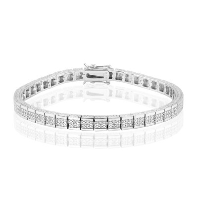I3 (I) Diamond Silver Bracelet