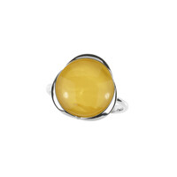 Baltic Amber Silver Ring