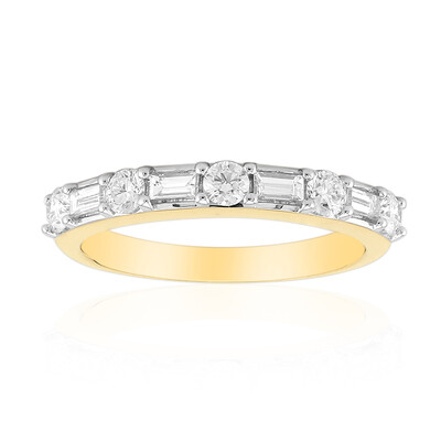 18K VVS1 (G) Diamond Gold Ring (Annette)
