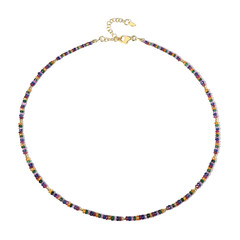 Mandarin Garnet Silver Necklace (Riya)