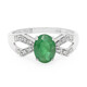 Bahia Emerald Silver Ring