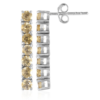 Citrine Silver Earrings