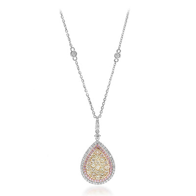 14K SI2 Yellow Diamond Gold Necklace (CIRARI)