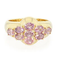 18K Unheated Padparadscha Sapphire Gold Ring (AMAYANI)
