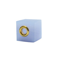 Blue Chalcedony Silver Pendant