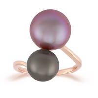 9K Royal Purple Ming Pearl Gold Ring (TPC)
