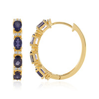 Iolite Silver Earrings