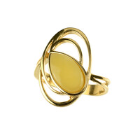 Baltic Amber Silver Ring