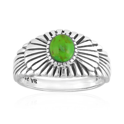 Kingman Green Mojave Turquoise Silver Ring