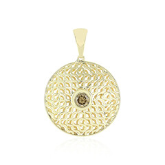 9K I2 Champagne Diamond Gold Pendant (Ornaments by de Melo)